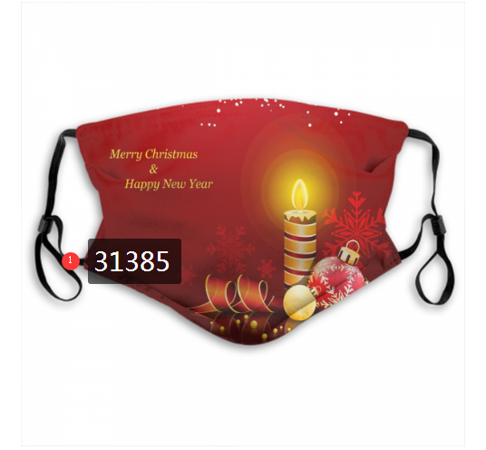 2020 Merry Christmas Dust mask with filter 38